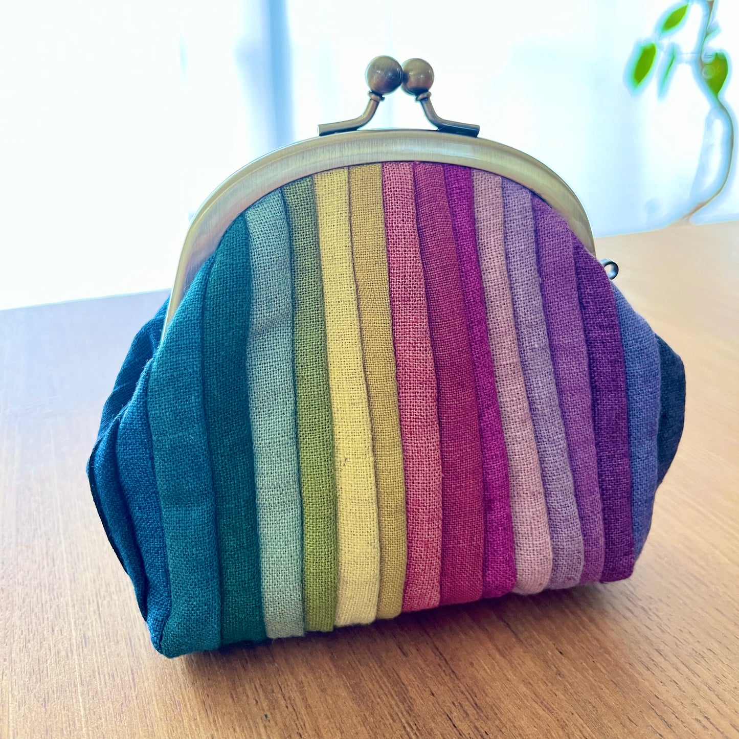 草木染め がまぐち