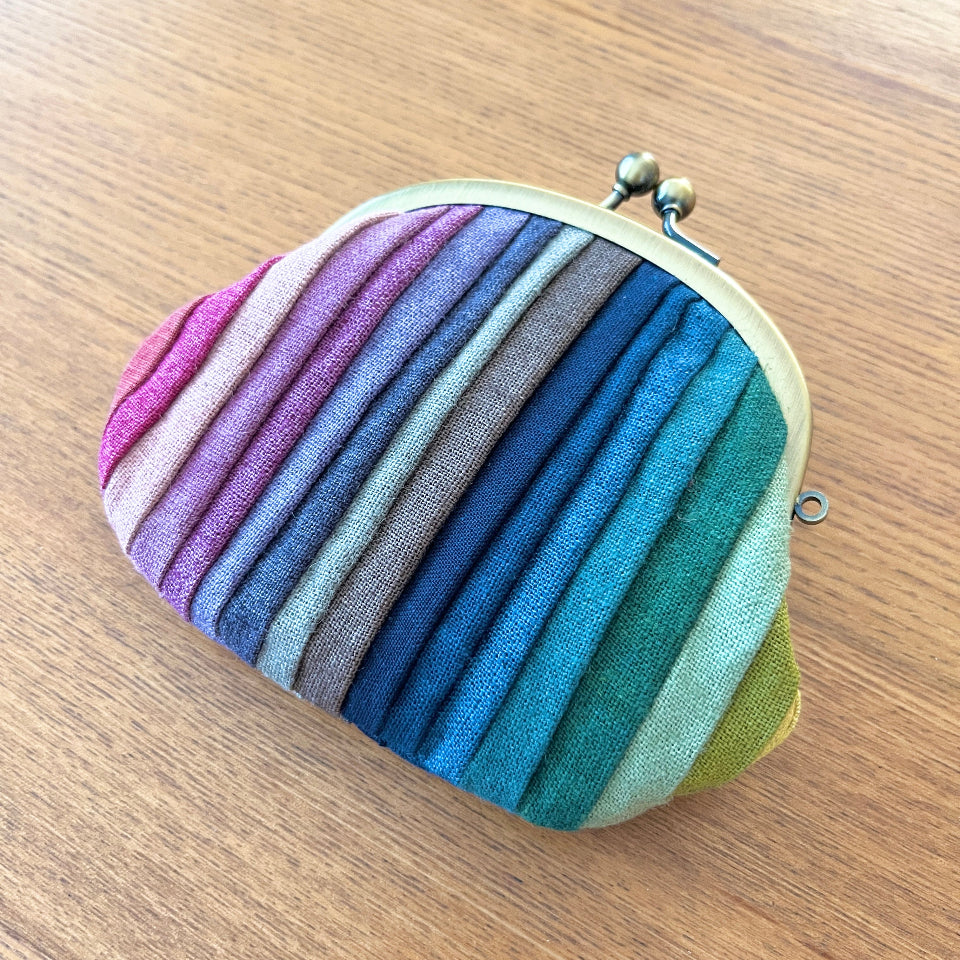 草木染め がまぐち