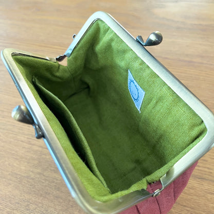 草木染め がまぐち