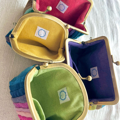 草木染め がまぐち